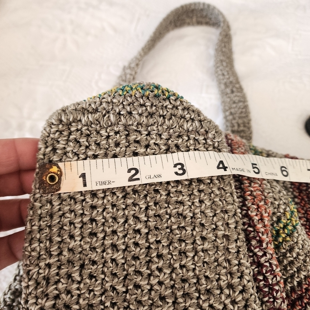 The Sak Crochet Multi Color Striped Shoulder Bag - Picture 4 of 10